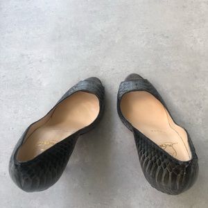 Christian Louboutin snakeskin